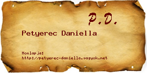 Petyerec Daniella névjegykártya